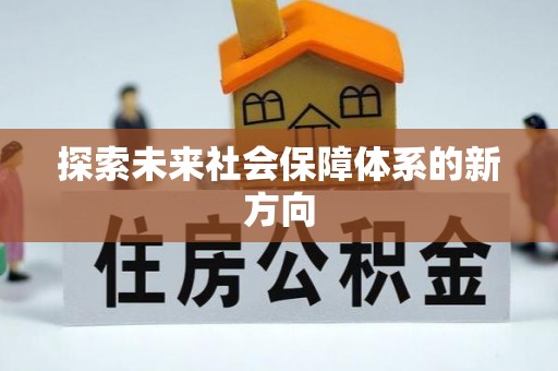 金安探索未来社会保障体系的新方向