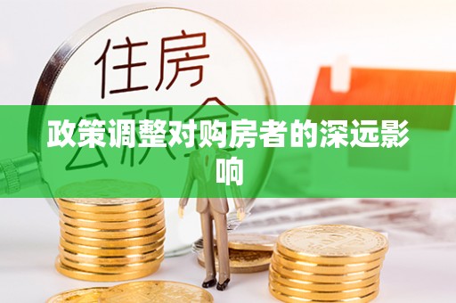 金安政策调整对购房者的深远影响
