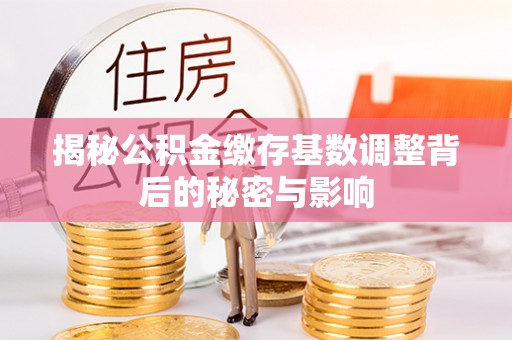 金安揭秘公积金缴存基数调整背后的秘密与影响
