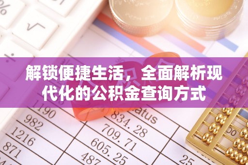 金安解锁便捷生活，全面解析现代化的公积金查询方式