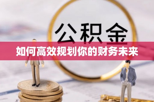 金安如何高效规划你的财务未来