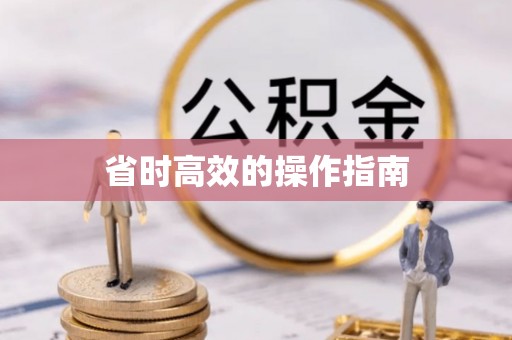 金安省时高效的操作指南