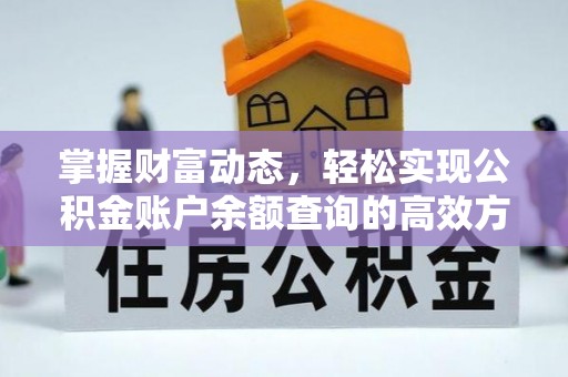 金安掌握财富动态，轻松实现公积金账户余额查询的高效方法