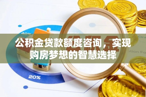 金安公积金贷款额度咨询，实现购房梦想的智慧选择