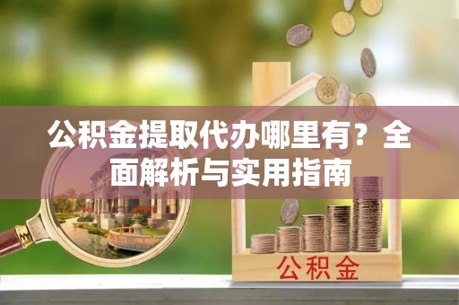 金安公积金提取代办哪里有？全面解析与实用指南