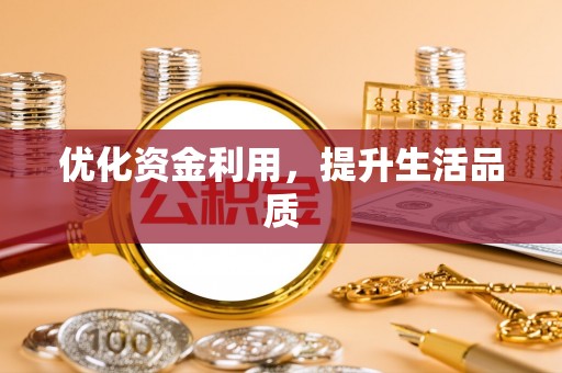 金安优化资金利用，提升生活品质