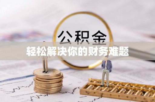 金安轻松解决你的财务难题