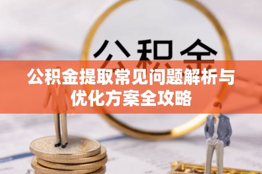 金安公积金提取常见问题解析与优化方案全攻略