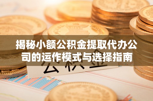 金安揭秘小额公积金提取代办公司的运作模式与选择指南
