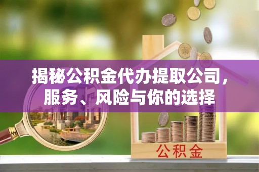 金安揭秘公积金代办提取公司，服务、风险与你的选择