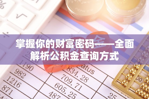金安掌握你的财富密码——全面解析公积金查询方式