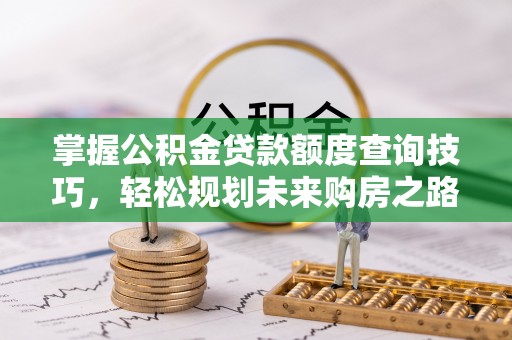 金安掌握公积金贷款额度查询技巧，轻松规划未来购房之路