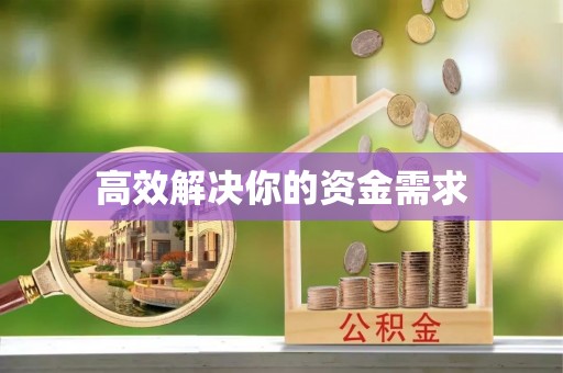 金安高效解决你的资金需求