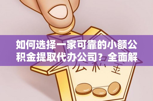金安如何选择一家可靠的小额公积金提取代办公司？全面解析与指南