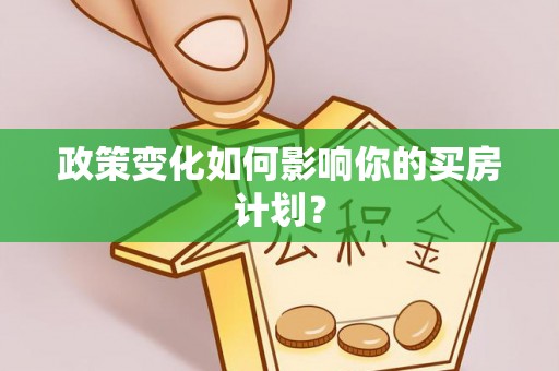 金安政策变化如何影响你的买房计划？