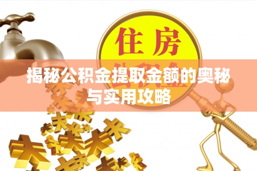 金安揭秘公积金提取金额的奥秘与实用攻略