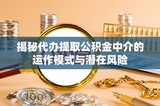 金安揭秘代办提取公积金中介的运作模式与潜在风险