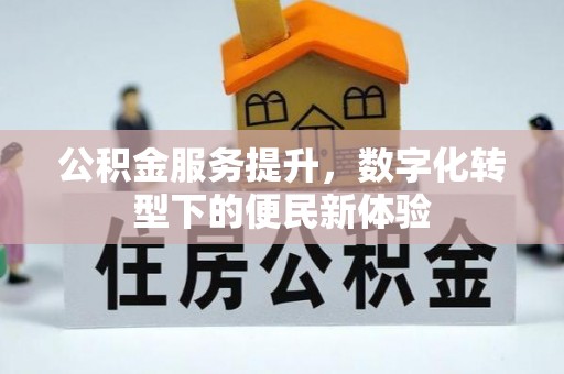 金安公积金服务提升，数字化转型下的便民新体验