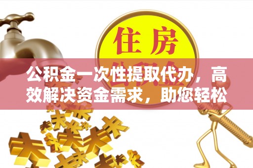 金安公积金一次性提取代办，高效解决资金需求，助您轻松应对生活难题