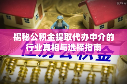 金安揭秘公积金提取代办中介的行业真相与选择指南