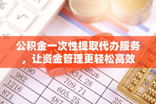 金安公积金一次性提取代办服务，让资金管理更轻松高效