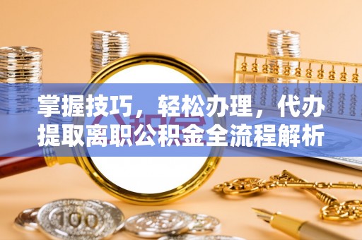 金安掌握技巧，轻松办理，代办提取离职公积金全流程解析