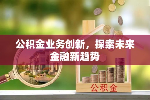 金安公积金业务创新，探索未来金融新趋势