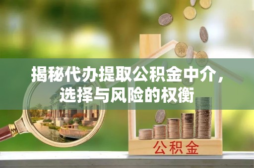 金安揭秘代办提取公积金中介，选择与风险的权衡