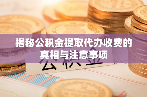金安揭秘公积金提取代办收费的真相与注意事项