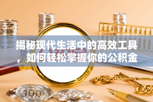 金安揭秘现代生活中的高效工具，如何轻松掌握你的公积金查询方式