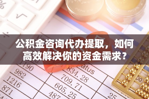 金安公积金咨询代办提取，如何高效解决你的资金需求？