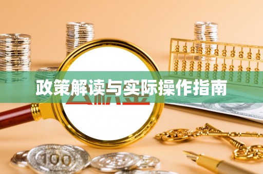 金安政策解读与实际操作指南