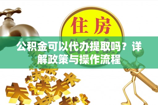 金安公积金可以代办提取吗？详解政策与操作流程