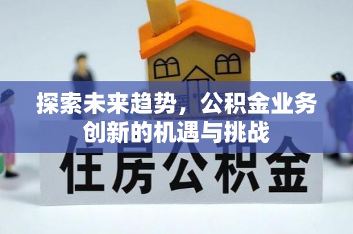 金安探索未来趋势，公积金业务创新的机遇与挑战