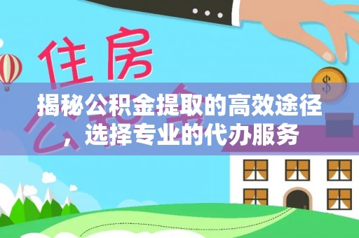 金安揭秘公积金提取的高效途径，选择专业的代办服务