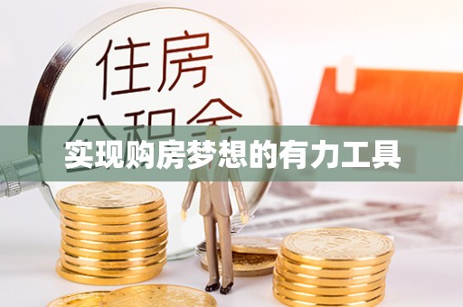 金安实现购房梦想的有力工具