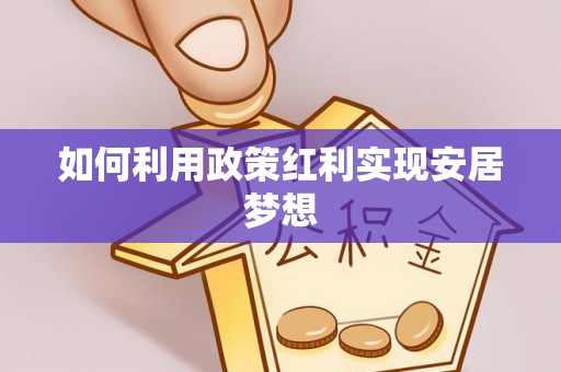 金安如何利用政策红利实现安居梦想