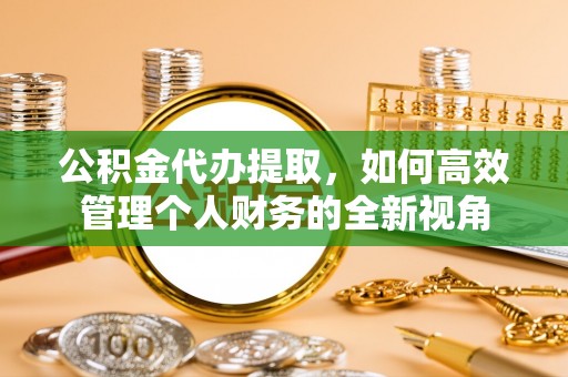 金安公积金代办提取，如何高效管理个人财务的全新视角