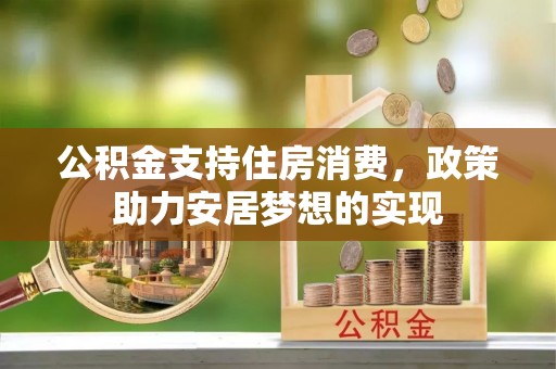 金安公积金支持住房消费，政策助力安居梦想的实现