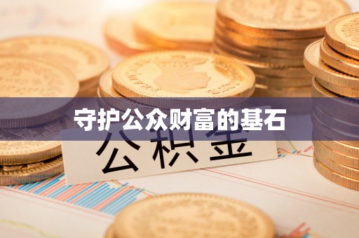 金安守护公众财富的基石