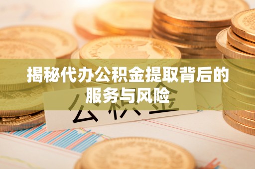 金安揭秘代办公积金提取背后的服务与风险