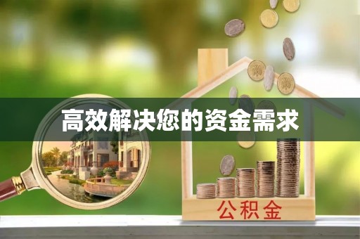 金安高效解决您的资金需求