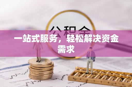 金安一站式服务，轻松解决资金需求
