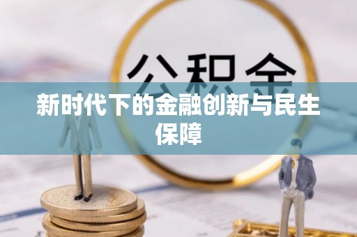 金安新时代下的金融创新与民生保障